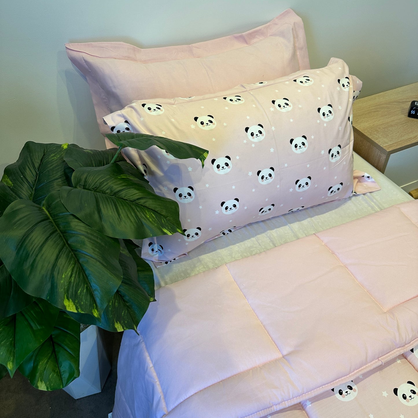 Couette 1 Place - Panda Rose