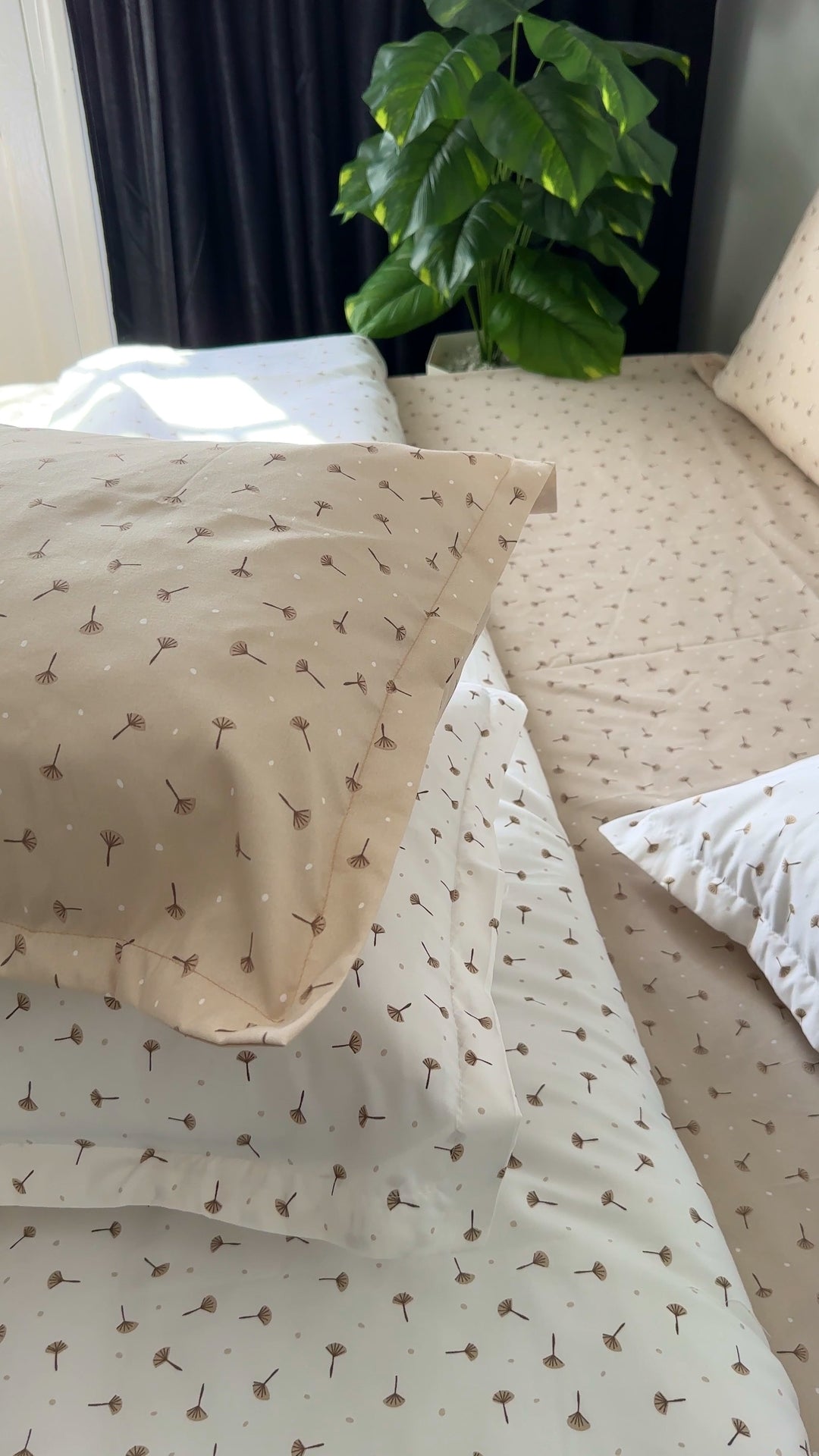 Cache Couette 2 Places Beige