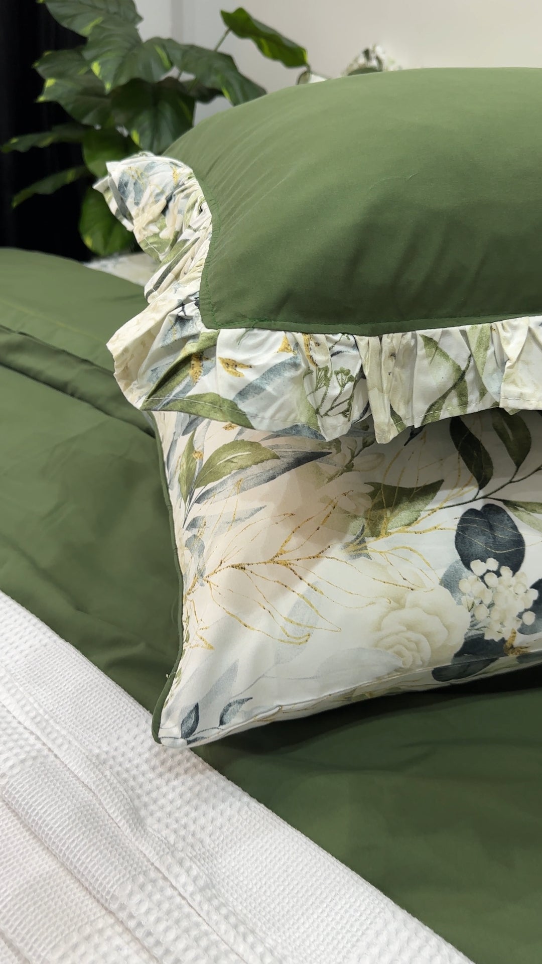 Cache Couette 2 Places Jardin Vert