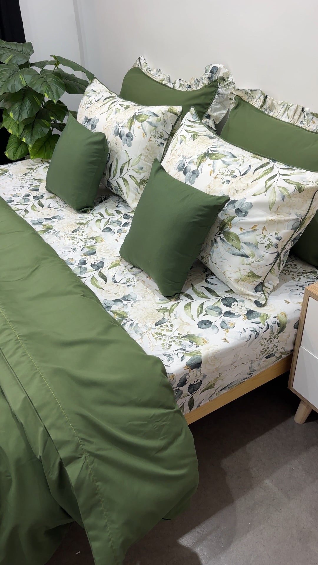 Cache Couette 2 Places Jardin Vert