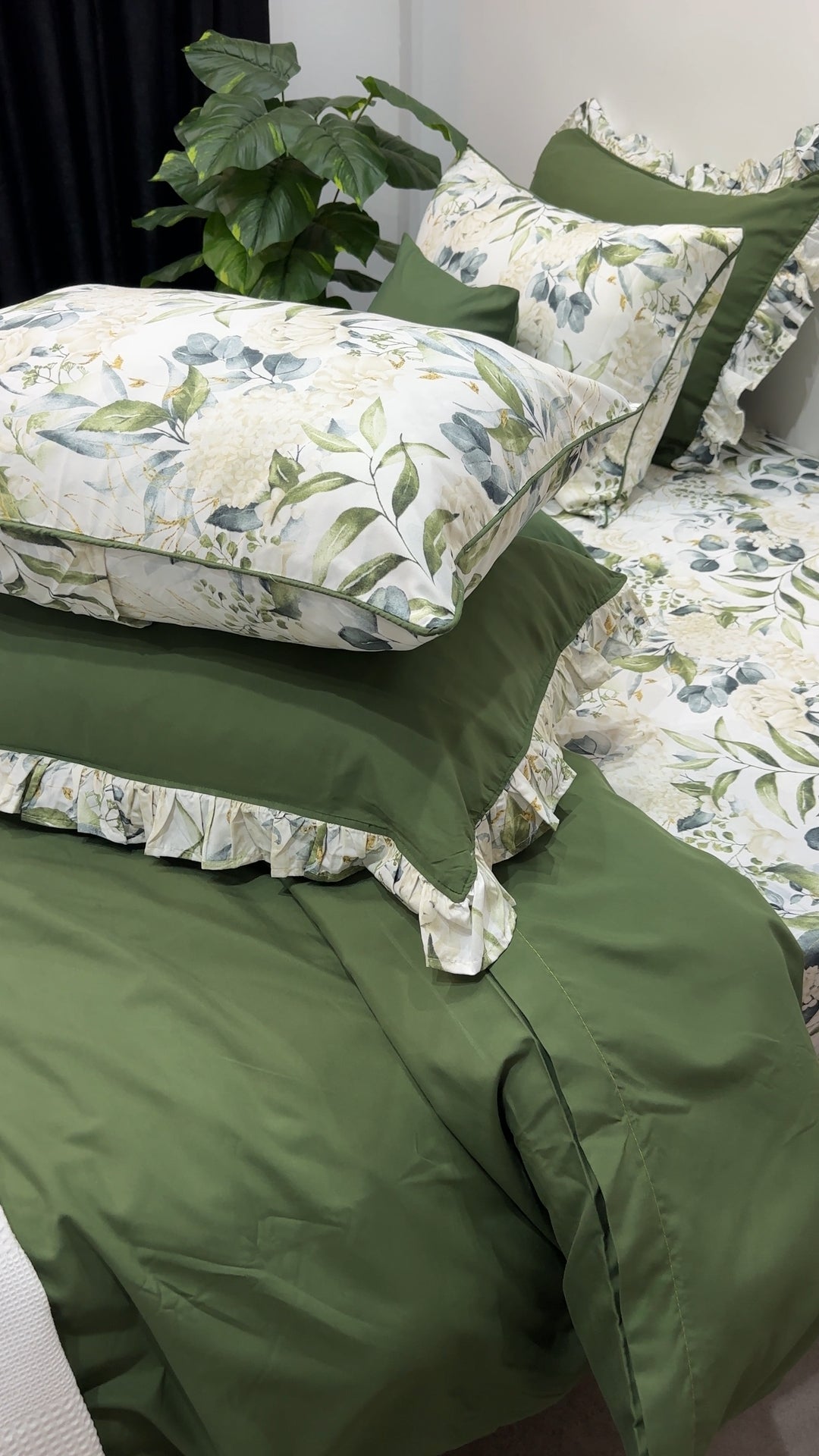 Cache Couette 2 Places Jardin Vert