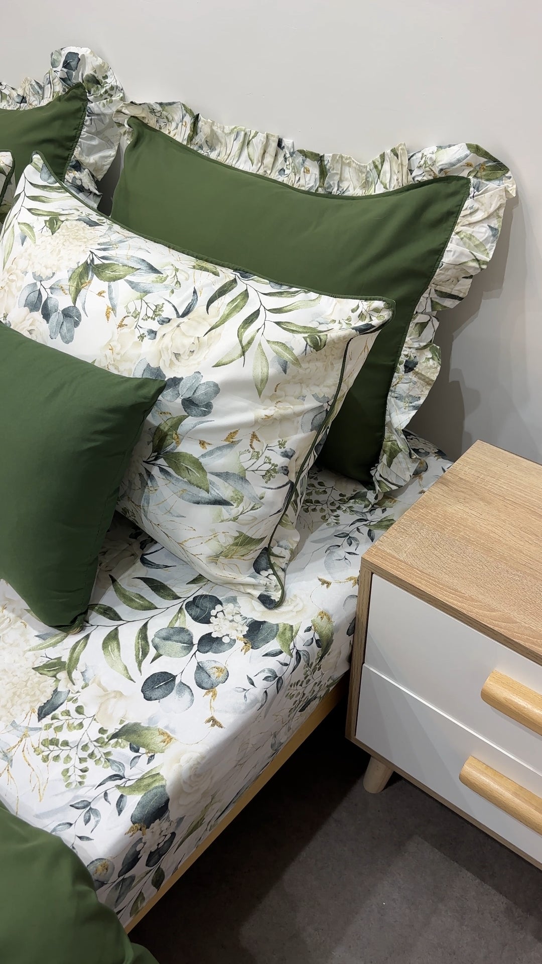 Cache Couette 2 Places Jardin Vert