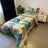 Couette 1 Place - Reine des Neiges Doré-Turquoise
