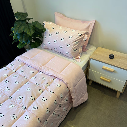 Couette 1 Place - Panda Rose