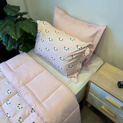 Couette 1 Place - Panda Rose
